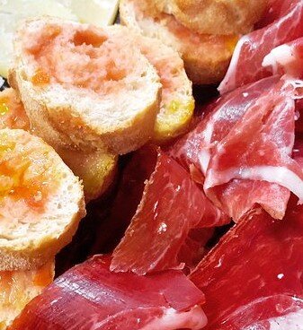 Delicioso jamón ibérico en Palamós Delicioso jamón ibérico en Palamós